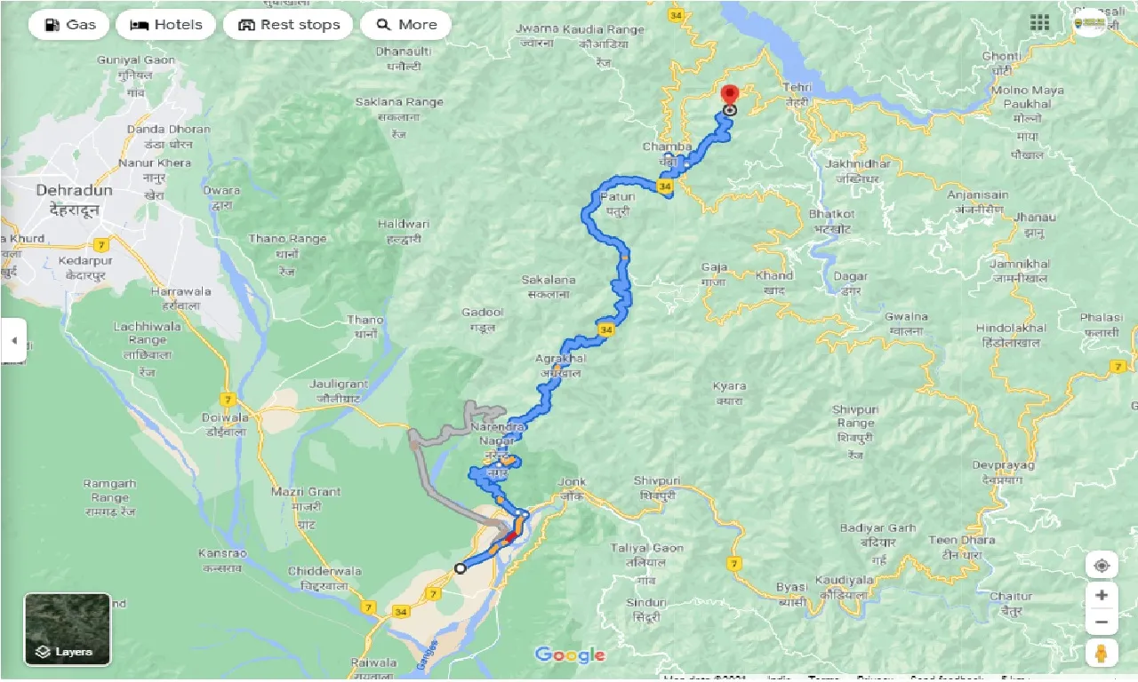 rishikesh-to-new-tehri-one-way