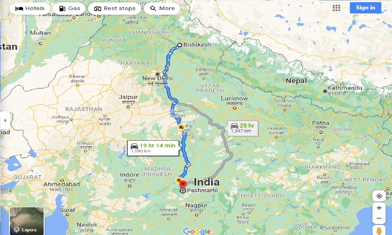 rishikesh-to-pachmarhi-taxi