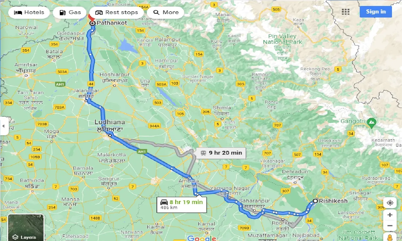 rishikesh-to-pathankot-one-way