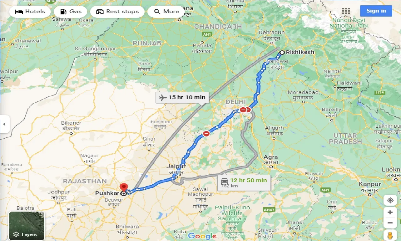 rishikesh-to-pushkar-one-way