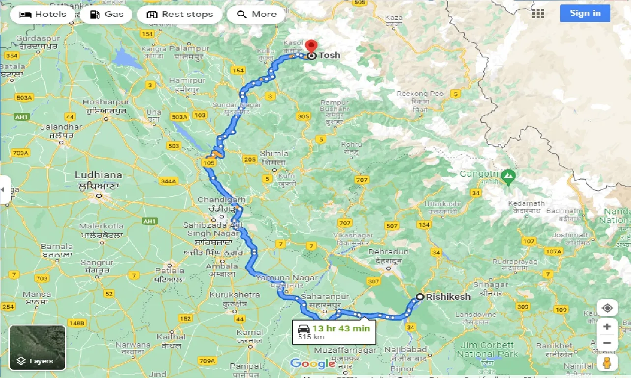 rishikesh-to-tosh-one-way