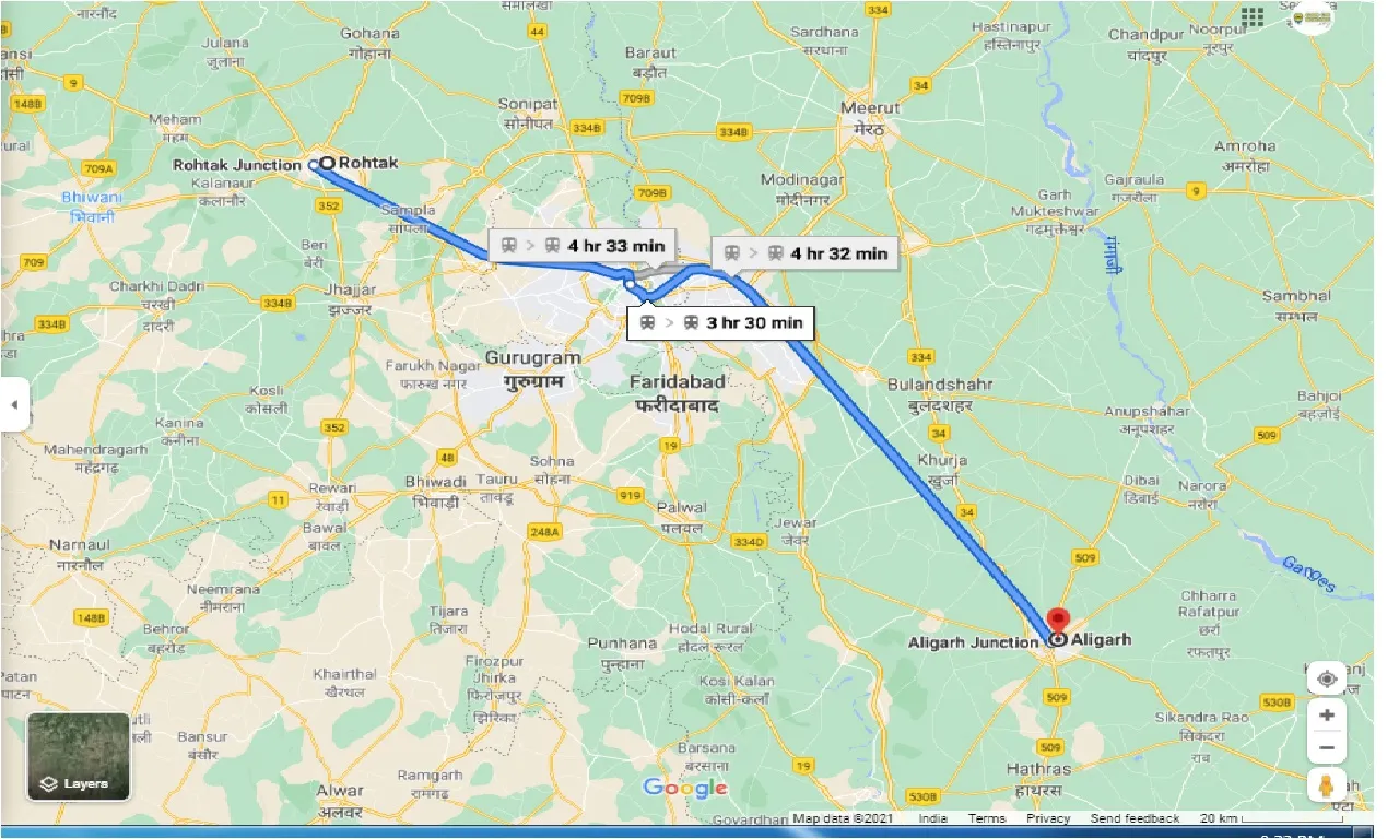 rohtak-to-aligarh-one-way