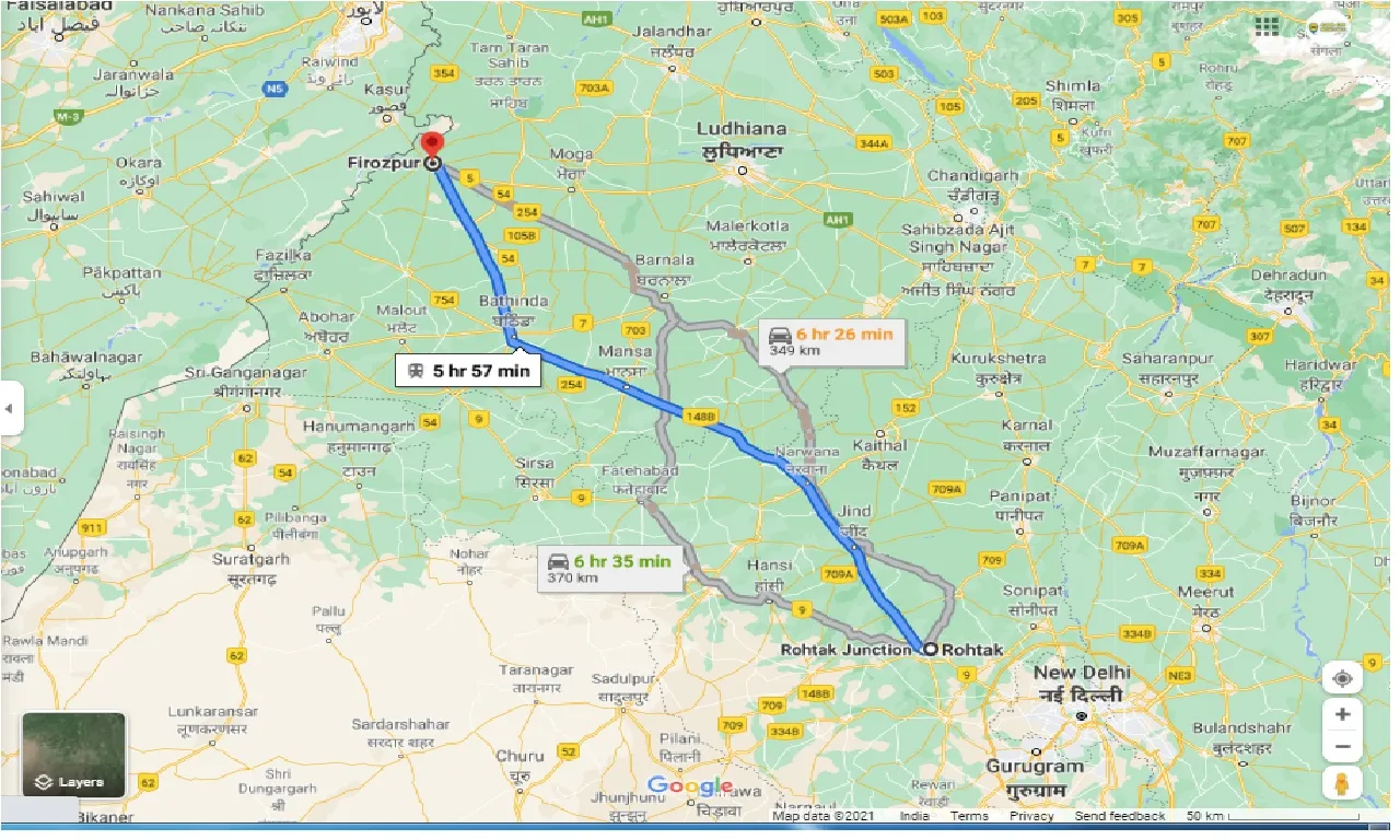 rohtak-to-firozpur-round-trip