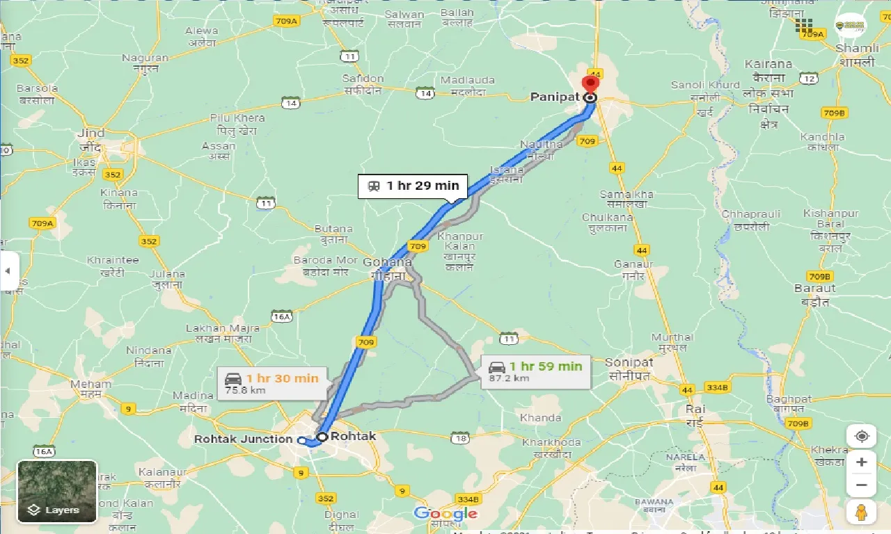 rohtak-to-panipat-round-trip