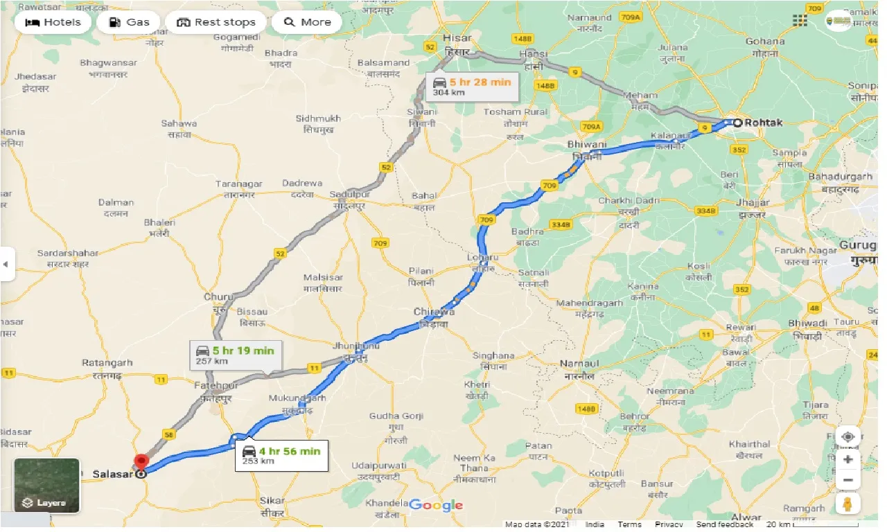 rohtak-to-salasar-round-trip