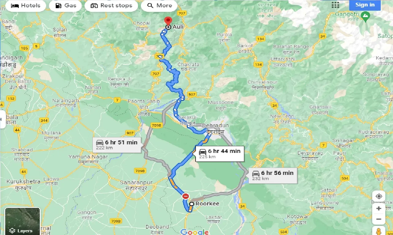 roorkee-to-auli-taxi