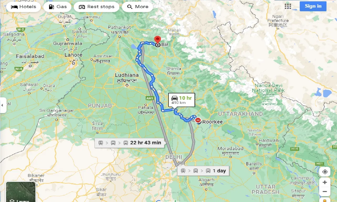 roorkee-to-bir-one-way