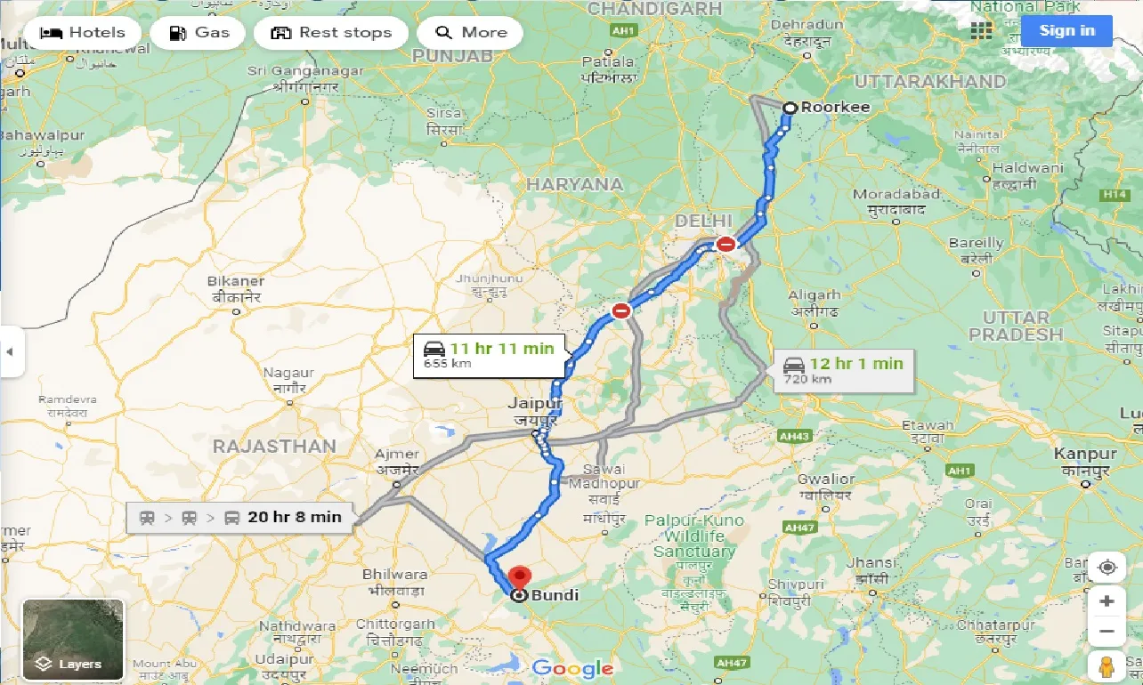 roorkee-to-bundi-one-way