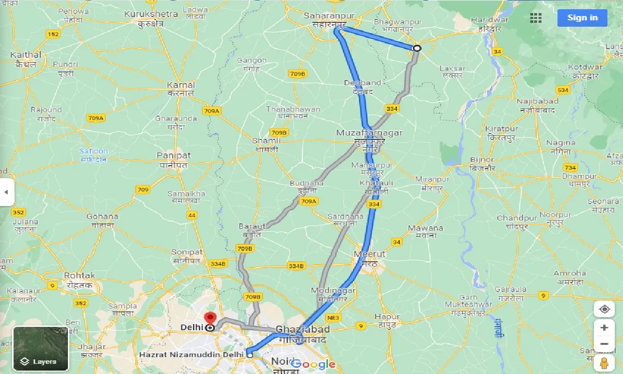 roorkee-to-delhi-one-way