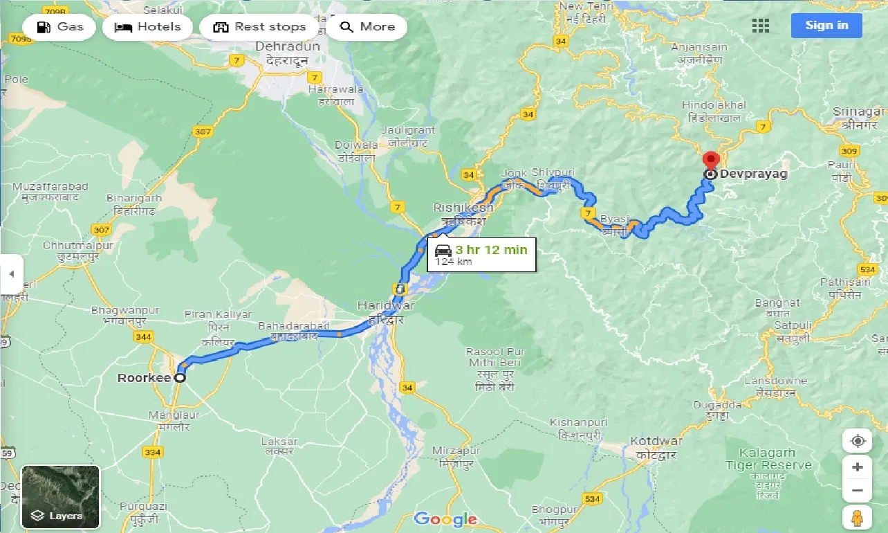 roorkee-to-devprayag-one-way