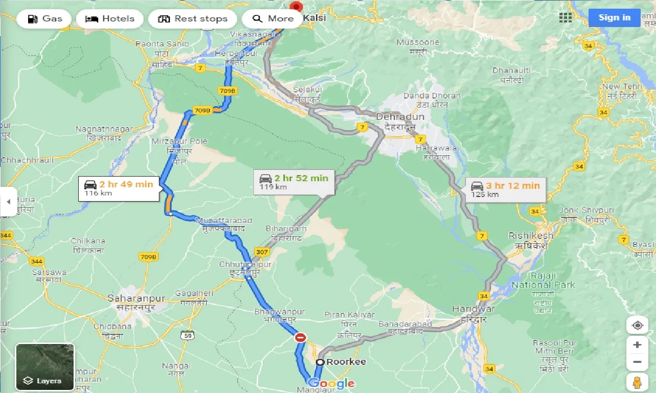 roorkee-to-kalsi-taxi