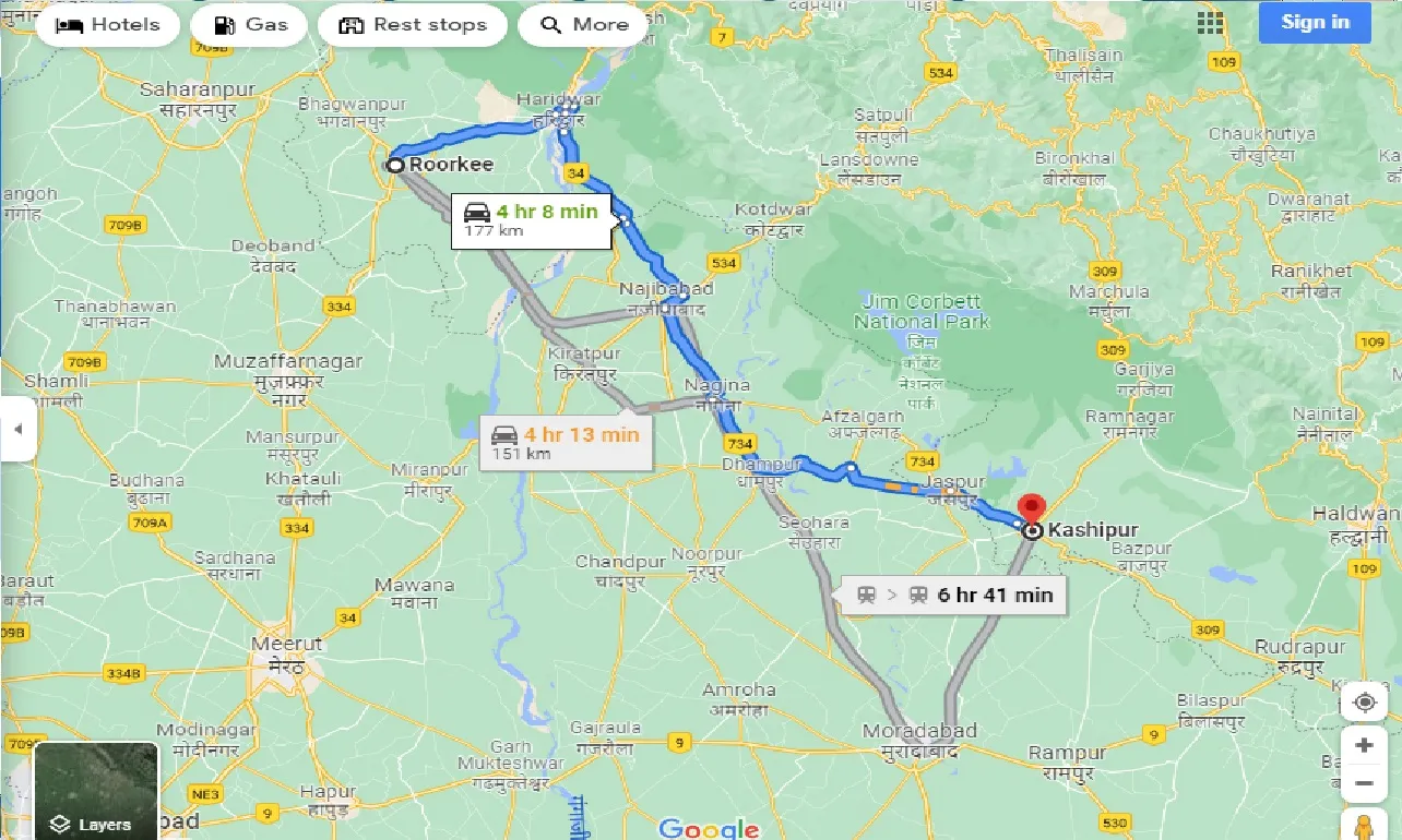 roorkee-to-kashipur-taxi