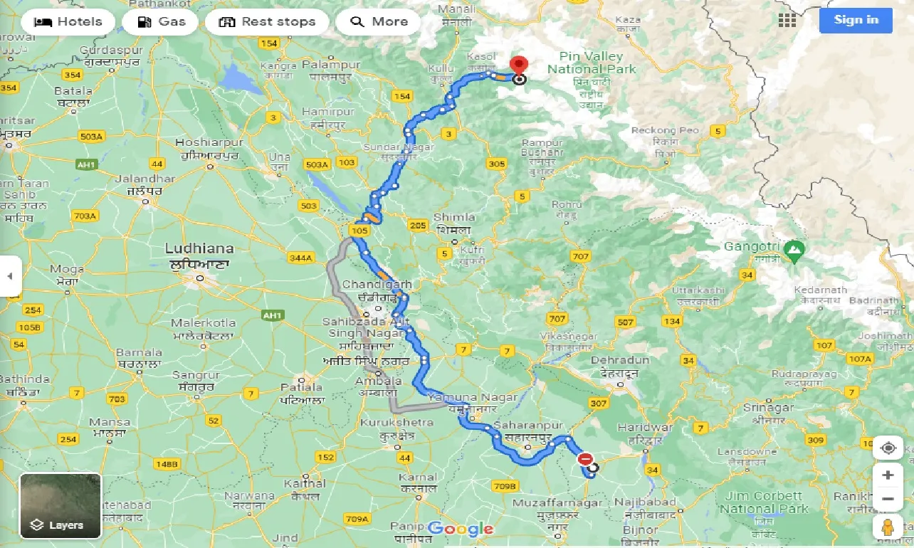 roorkee-to-khir-ganga-one-way