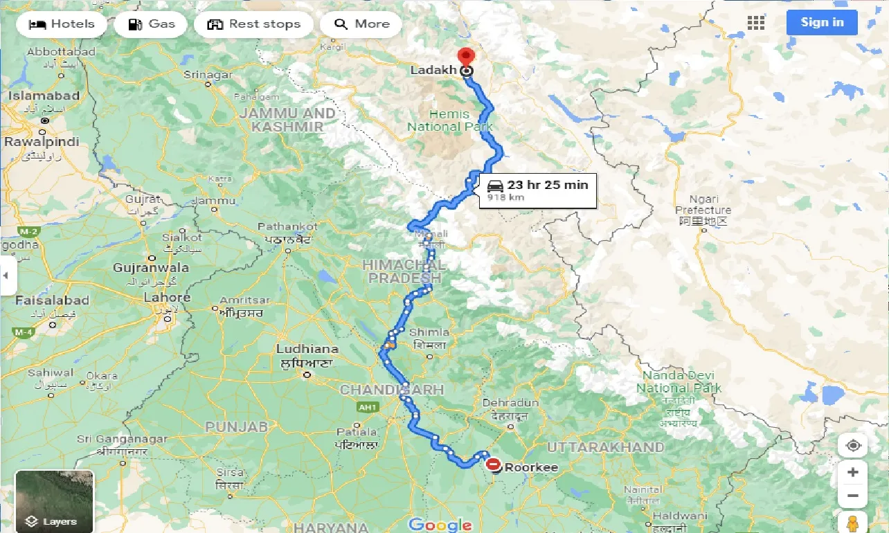 roorkee-to-ladakh-one-way