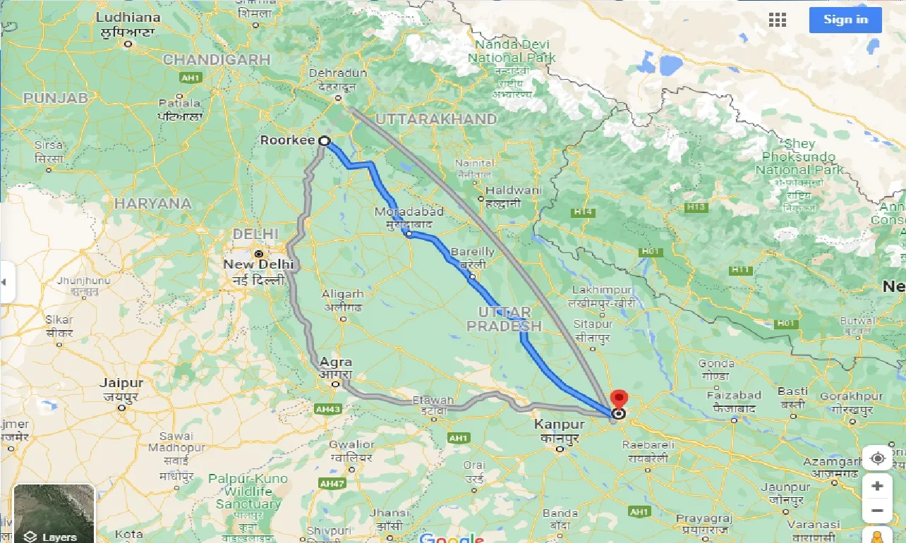 roorkee-to-lucknow-one-way