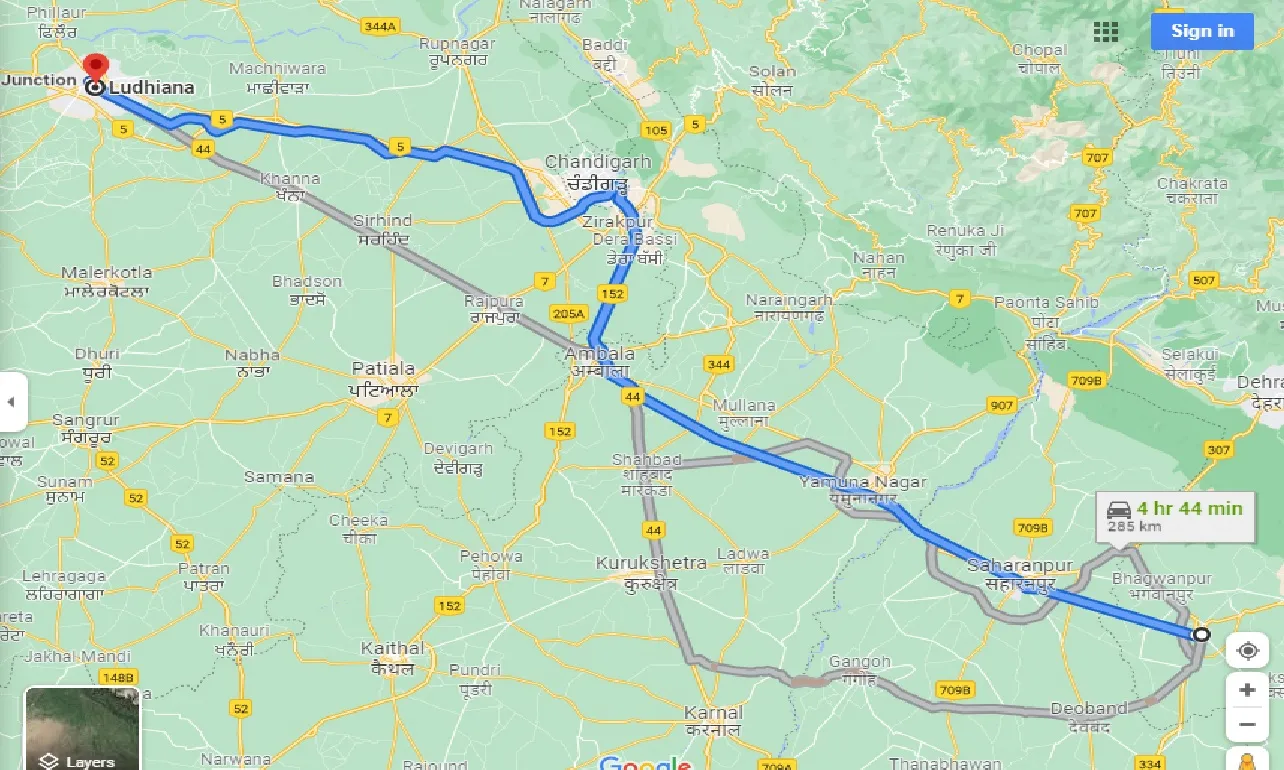 roorkee-to-ludhiana-taxi