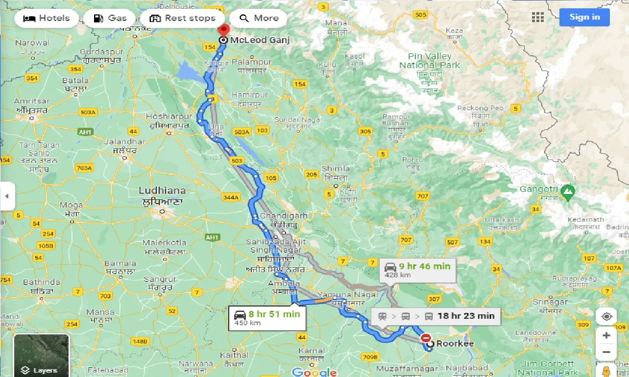 roorkee-to-mcleodganj-one-way