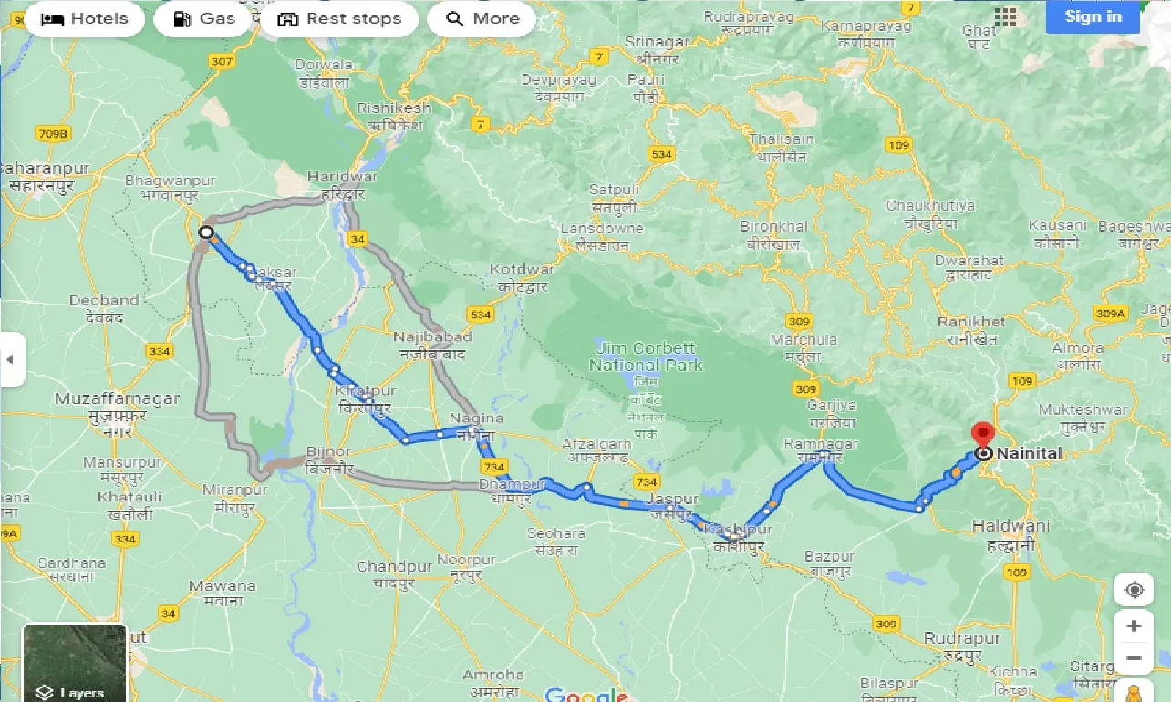 roorkee-to-nainital-taxi