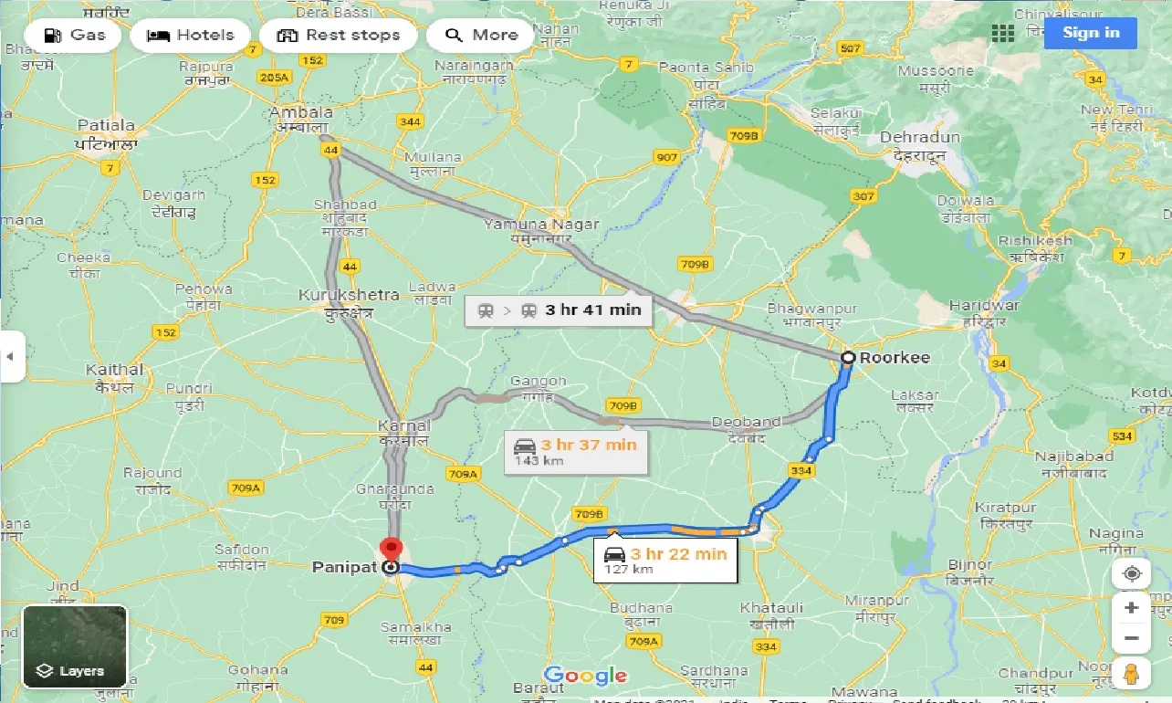 roorkee-to-panipat-taxi