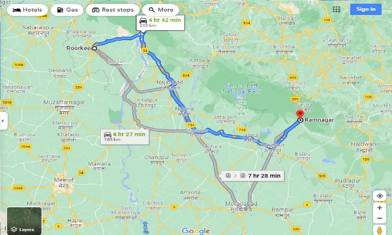 roorkee-to-ramnagar-one-way