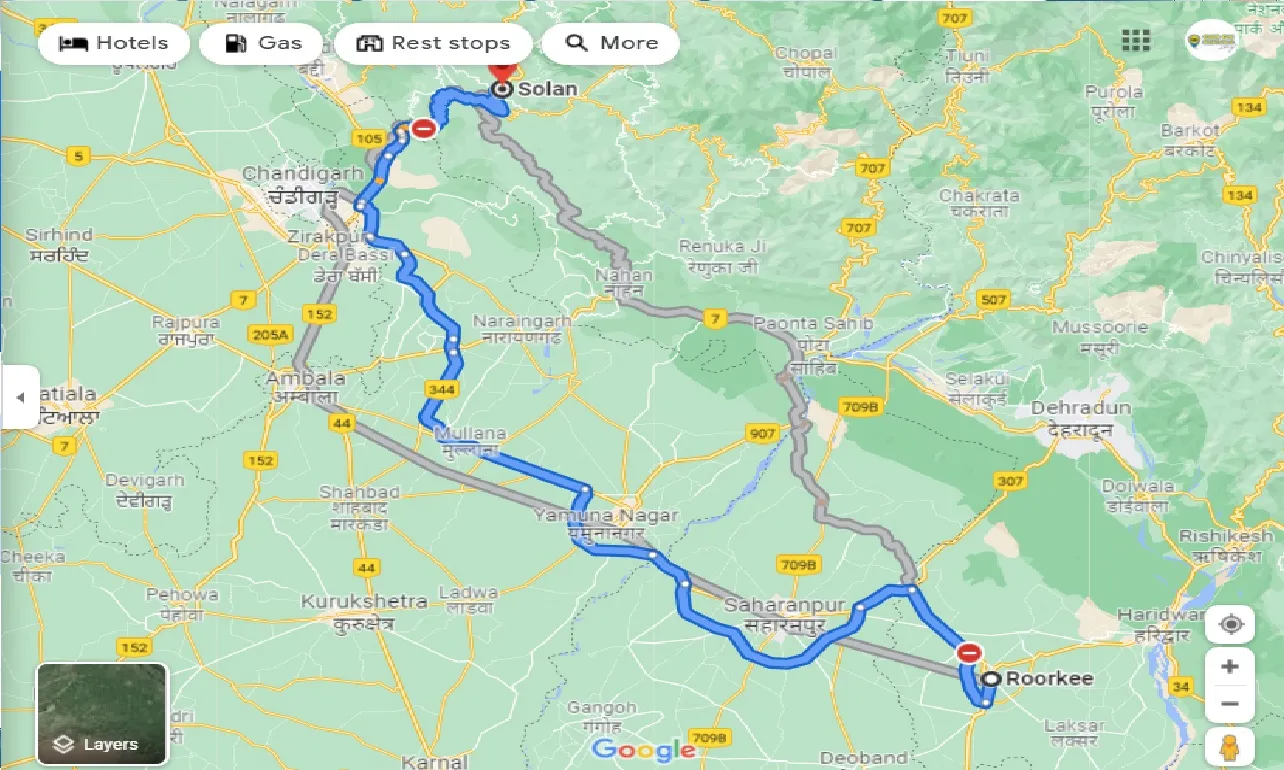 roorkee-to-solan-one-way