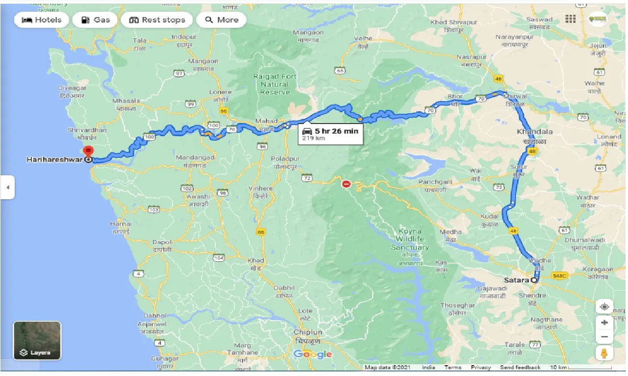 satara-to-harihareshwar-one-way