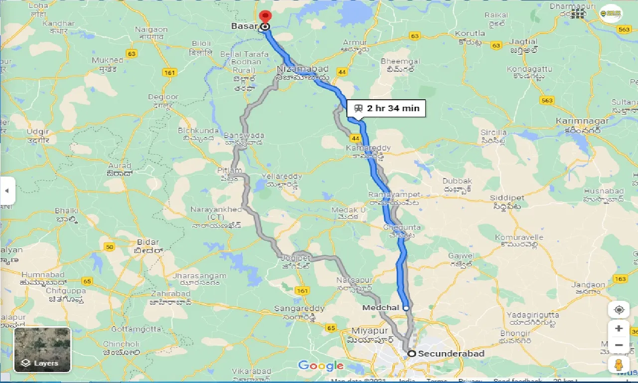 secunderabad-to-basara-round-trip