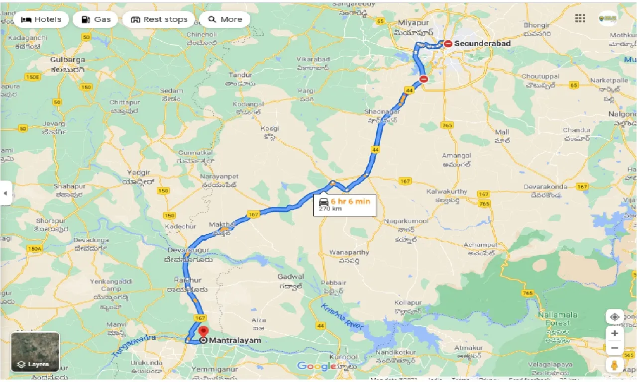 secunderabad-to-mantralayam-one-way