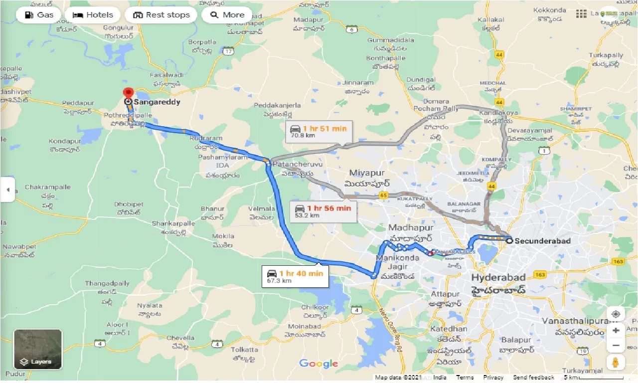 secunderabad-to-sangareddy-one-way
