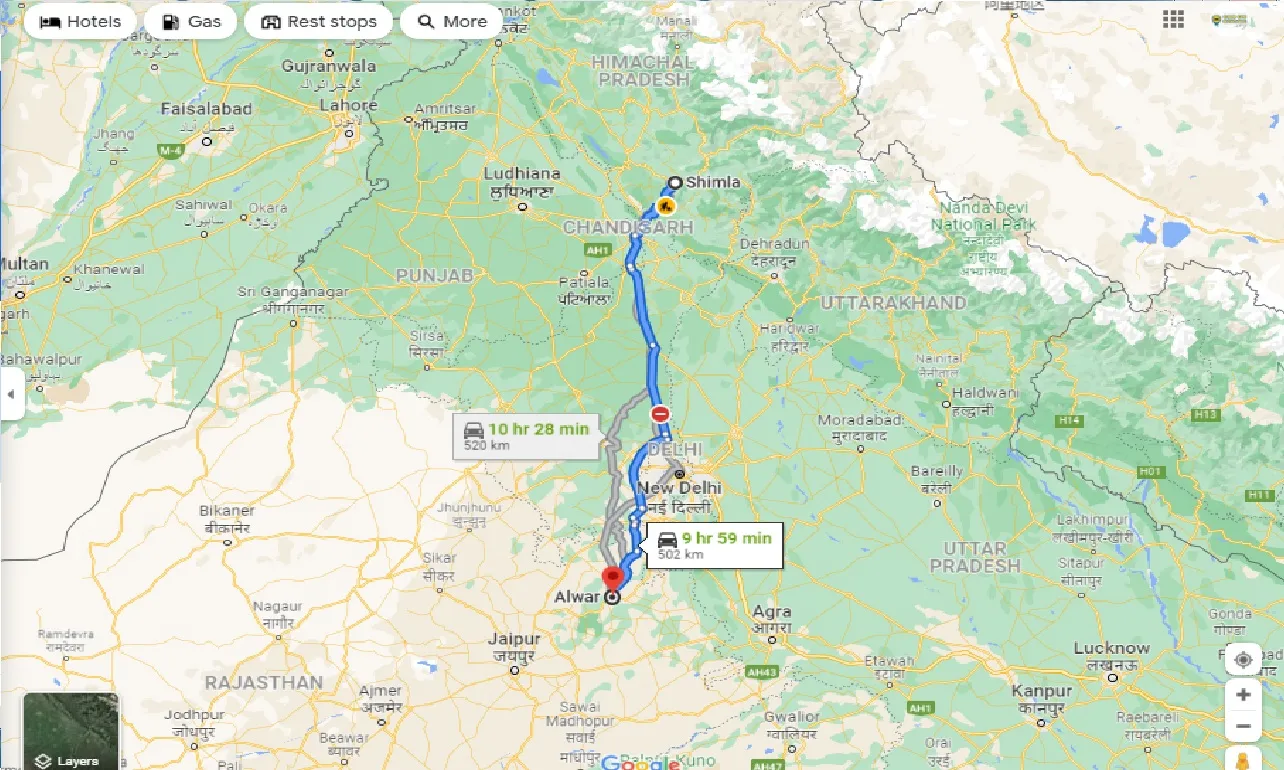 shimla-to-alwar-one-way