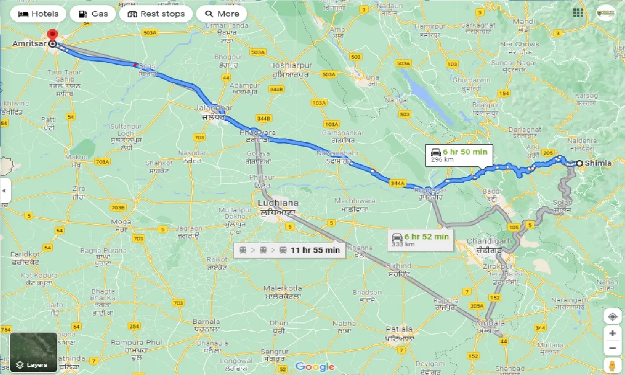 shimla-to-amritsar-taxi