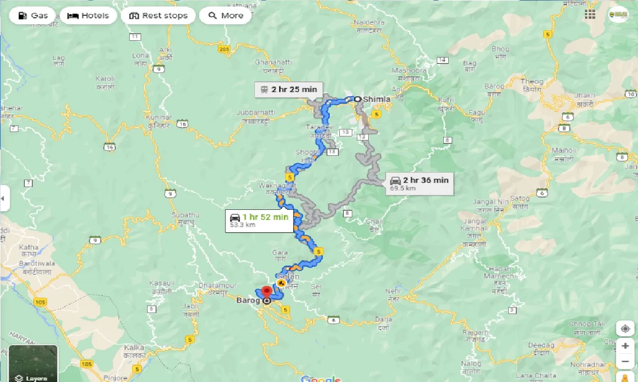 shimla-to-barog-taxi
