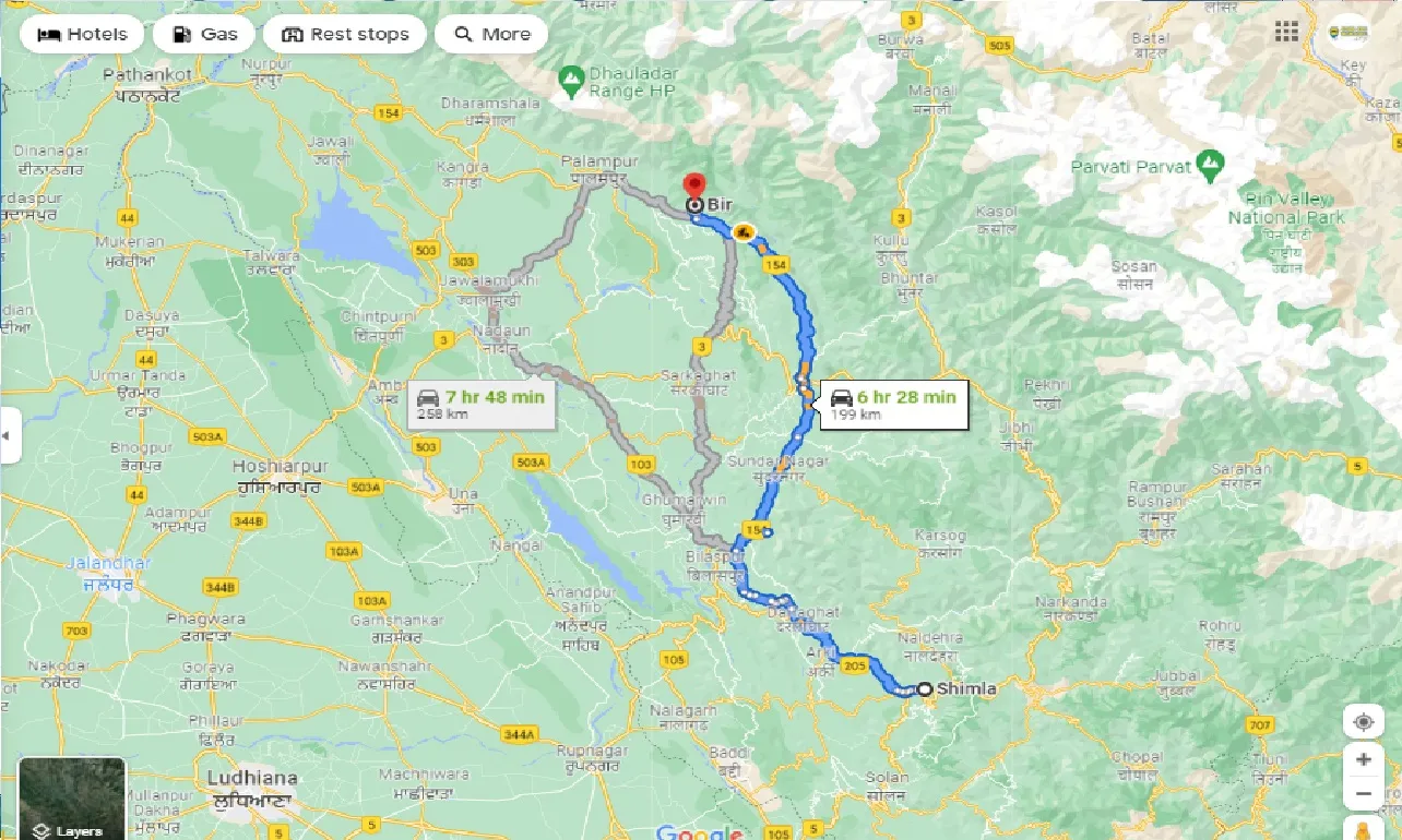 shimla-to-bir-taxi