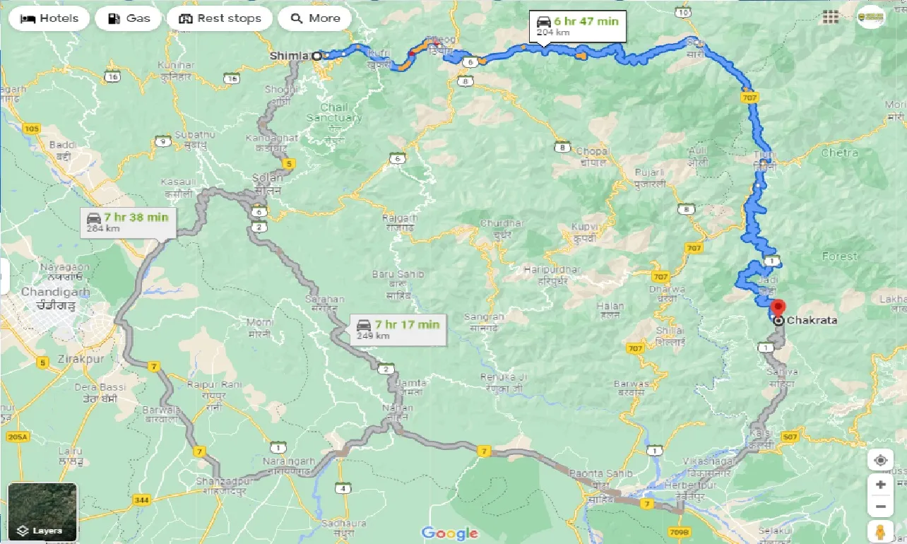 shimla-to-chakrata-one-way