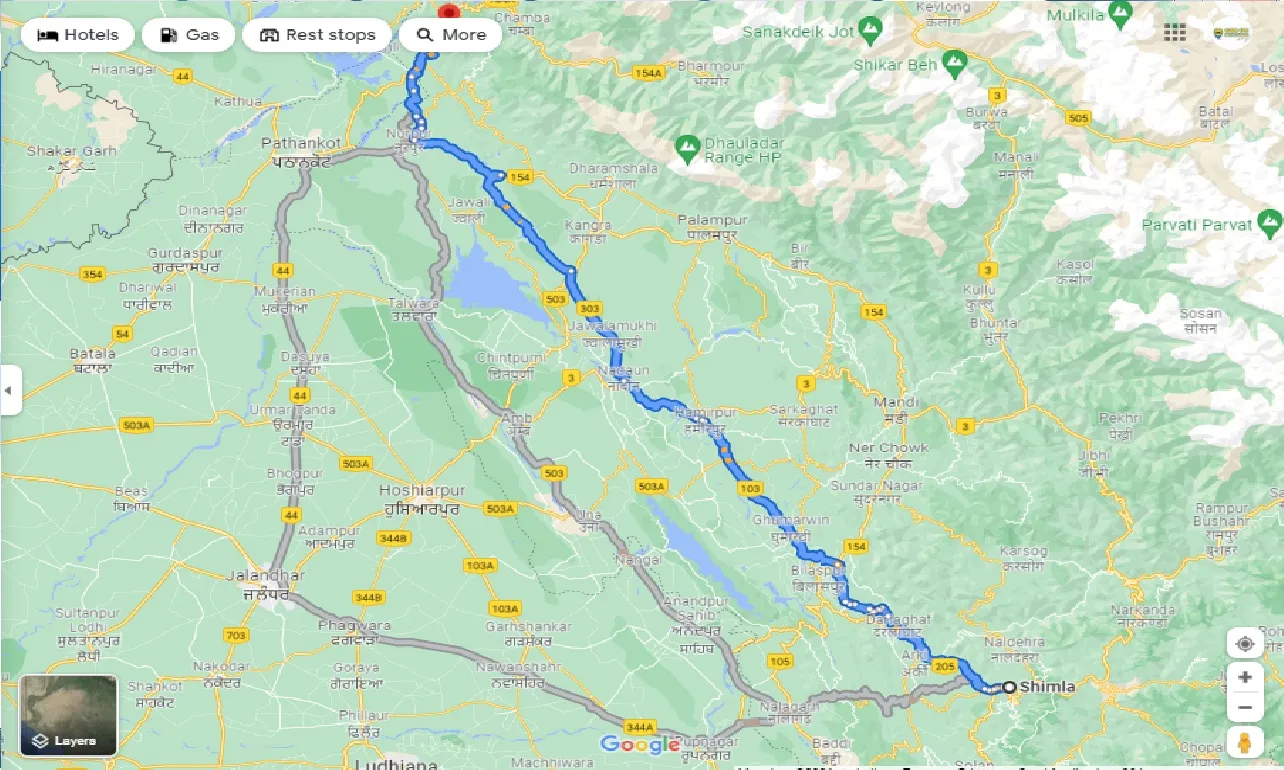 shimla-to-dalhousie-taxi