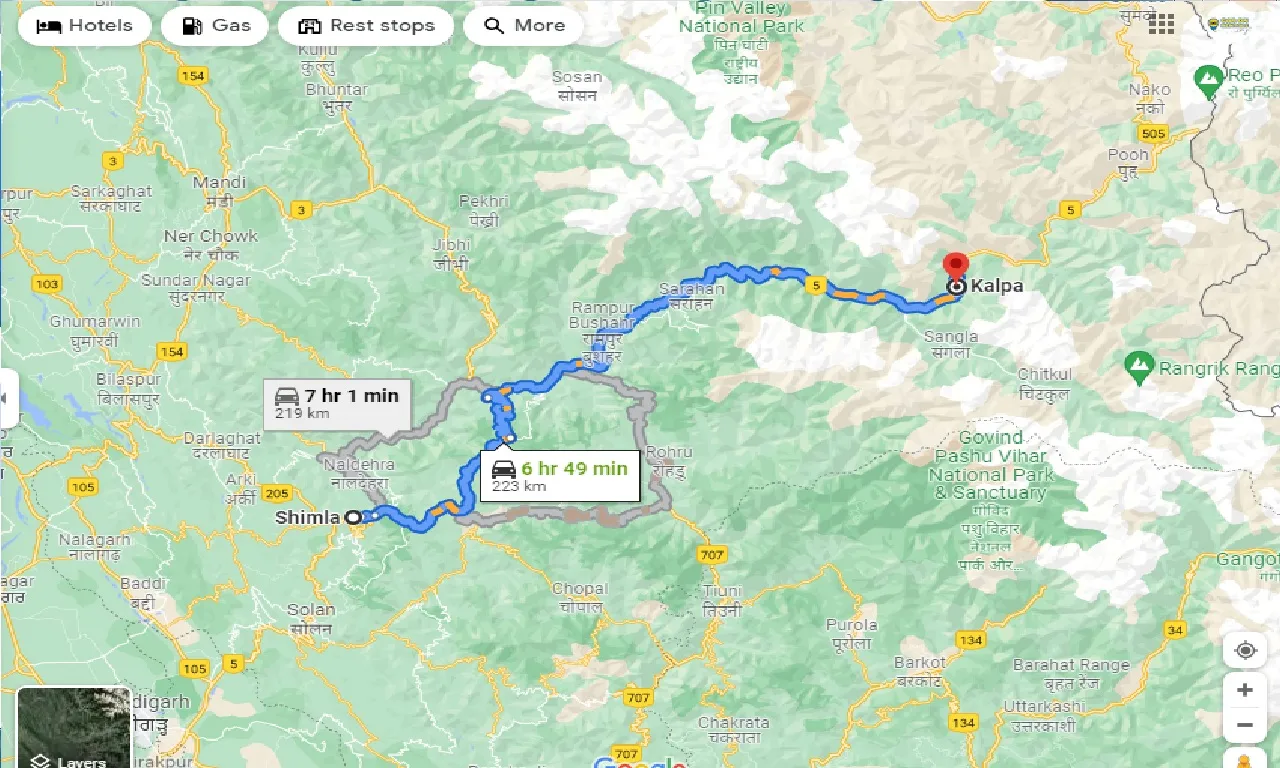shimla-to-kalpa-one-way