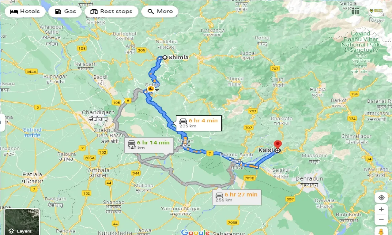 shimla-to-kalsi-taxi