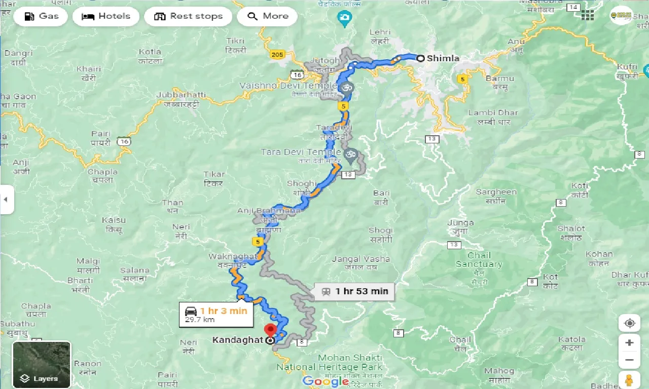 shimla-to-kandaghat-taxi