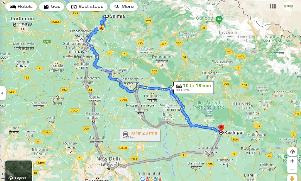 shimla-to-kashipur-one-way