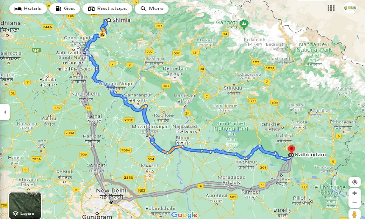 shimla-to-kathgodam-one-way