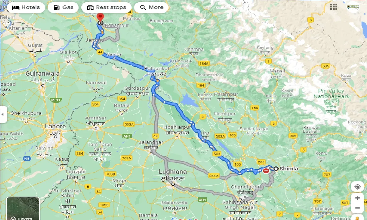 shimla-to-katra-taxi