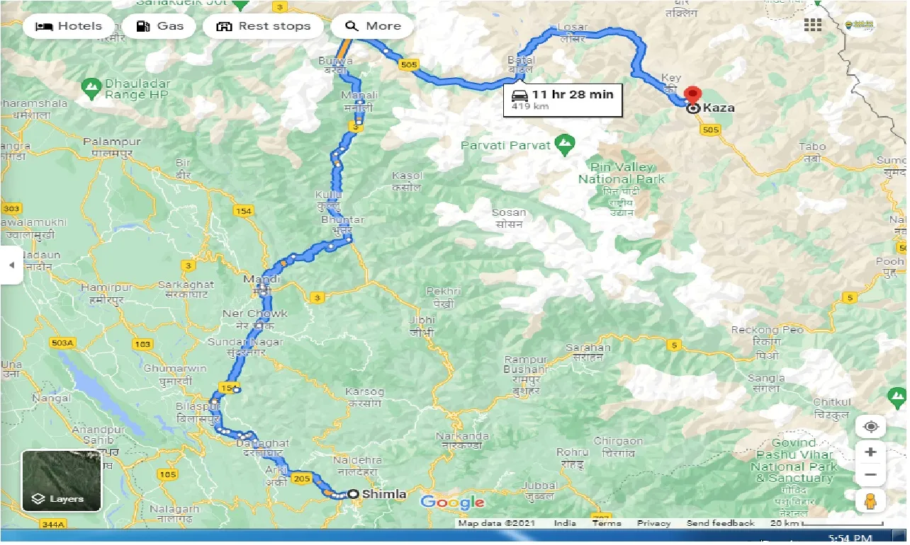 shimla-to-kaza-one-way