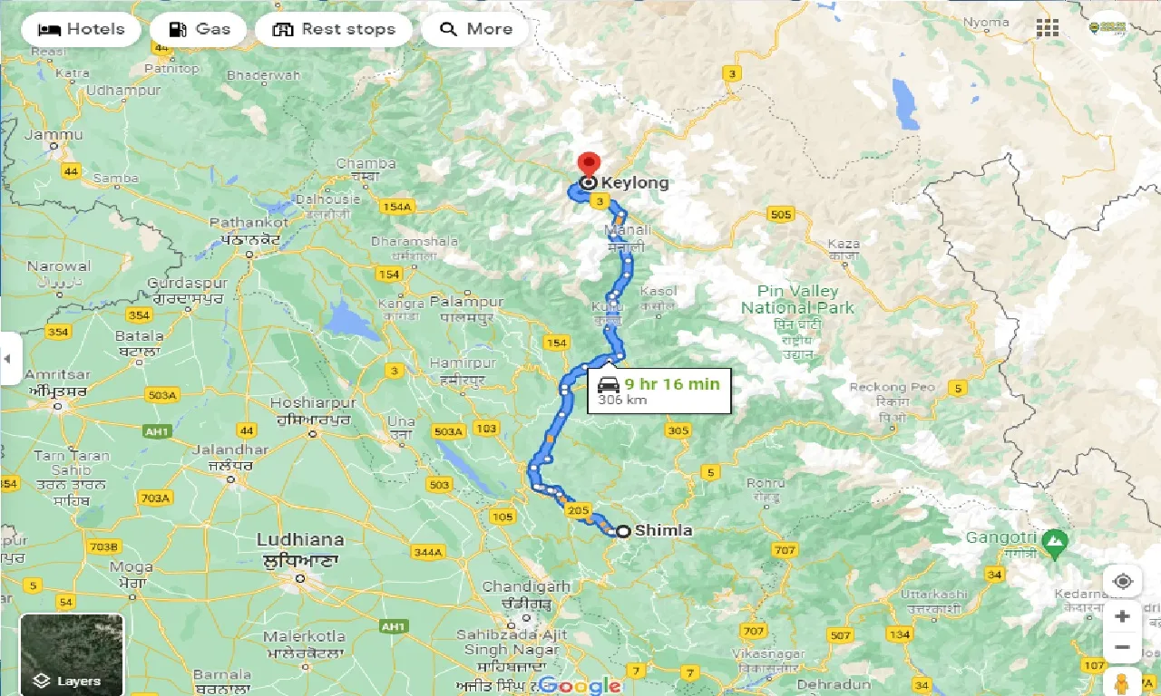 shimla-to-keylong-taxi