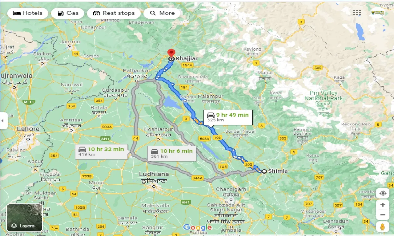 shimla-to-khajjiar-taxi