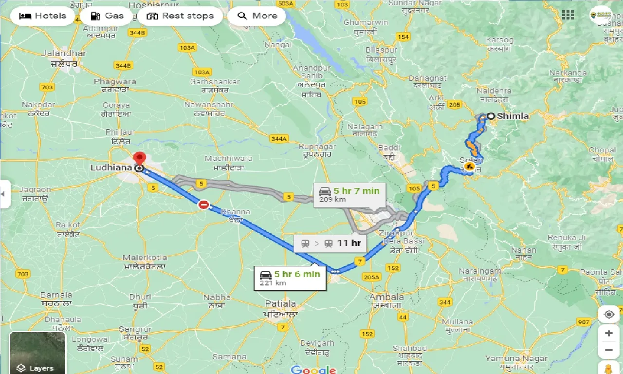 shimla-to-ludhiana-one-way