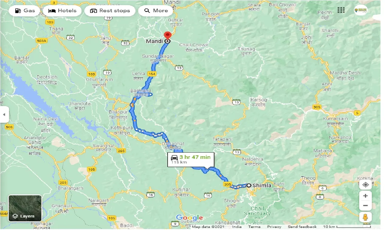 shimla-to-mandi-one-way