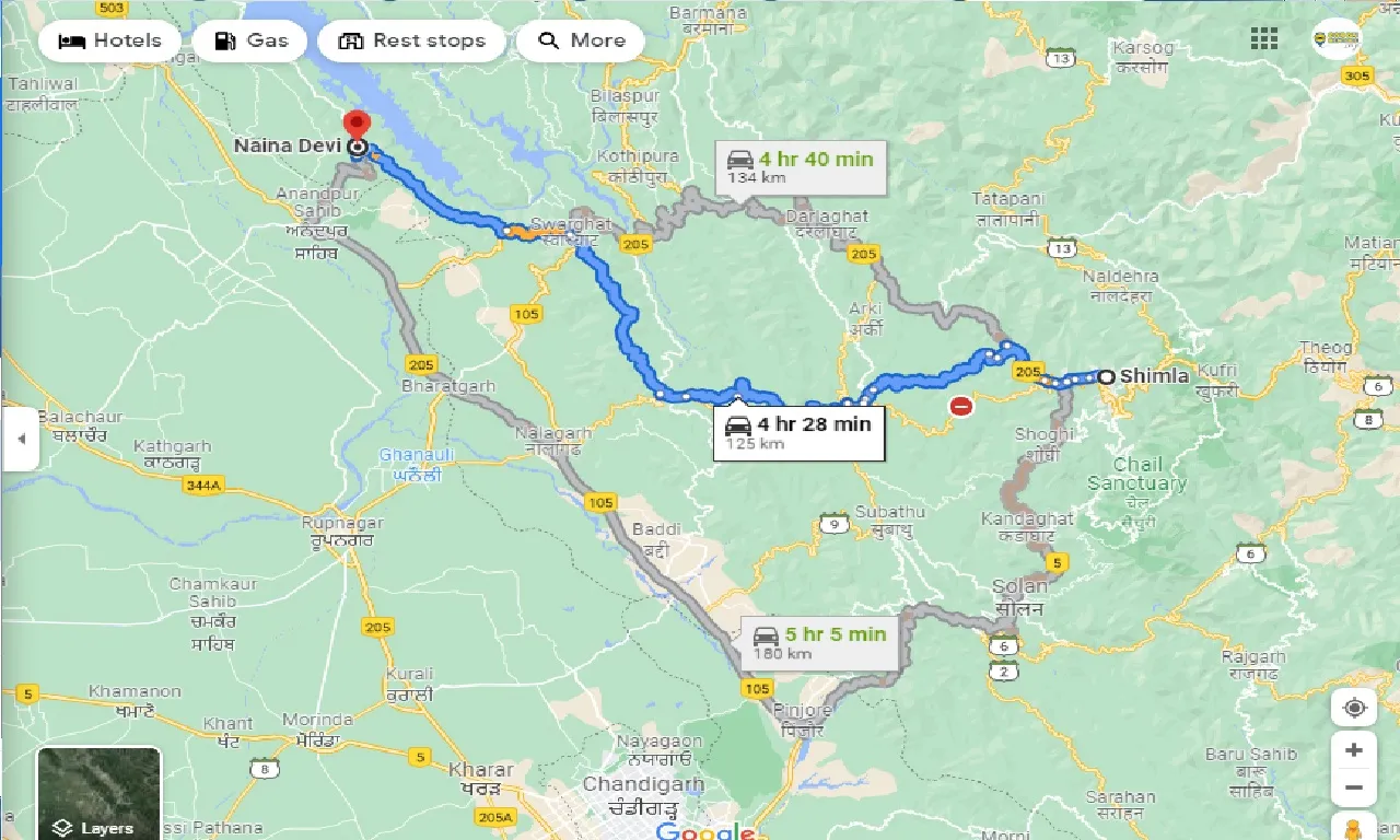 shimla-to-naina-devi-taxi