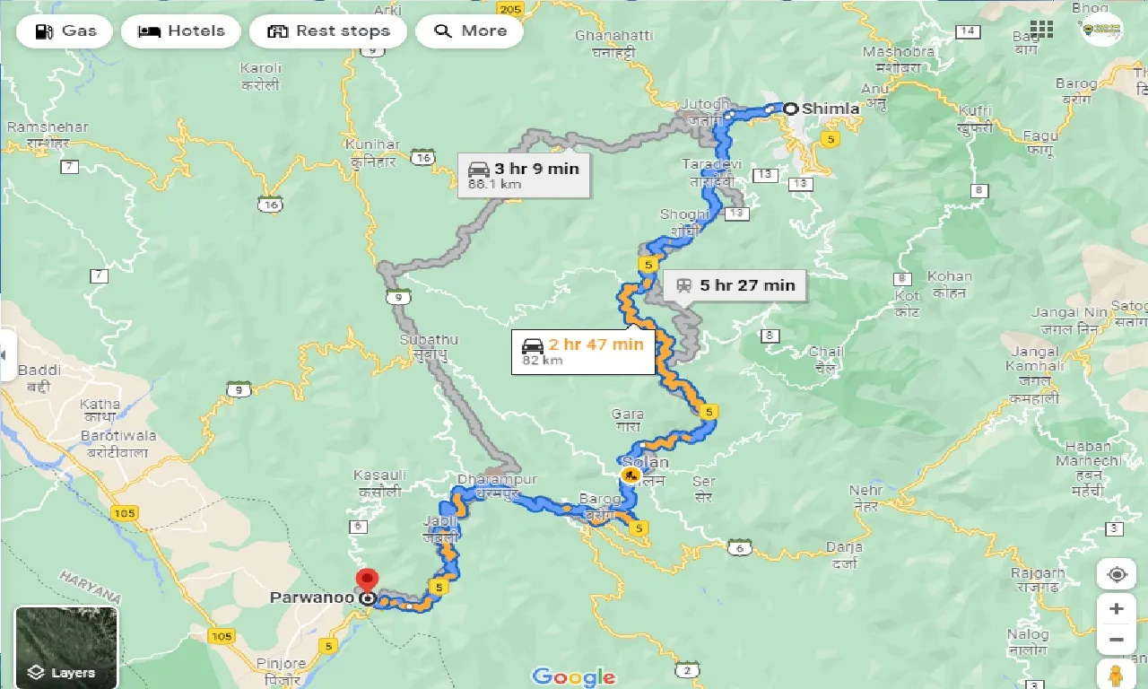 shimla-to-parwanoo-taxi