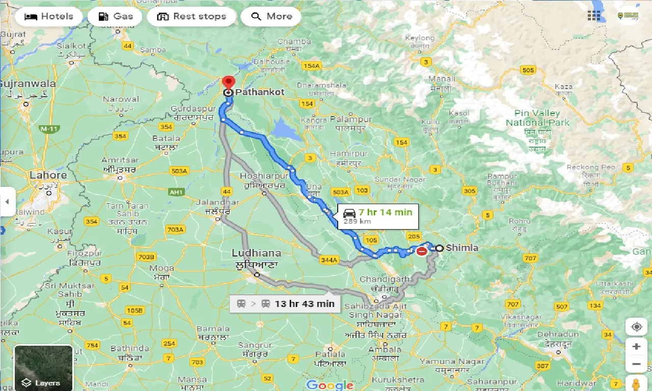 shimla-to-pathankot-one-way