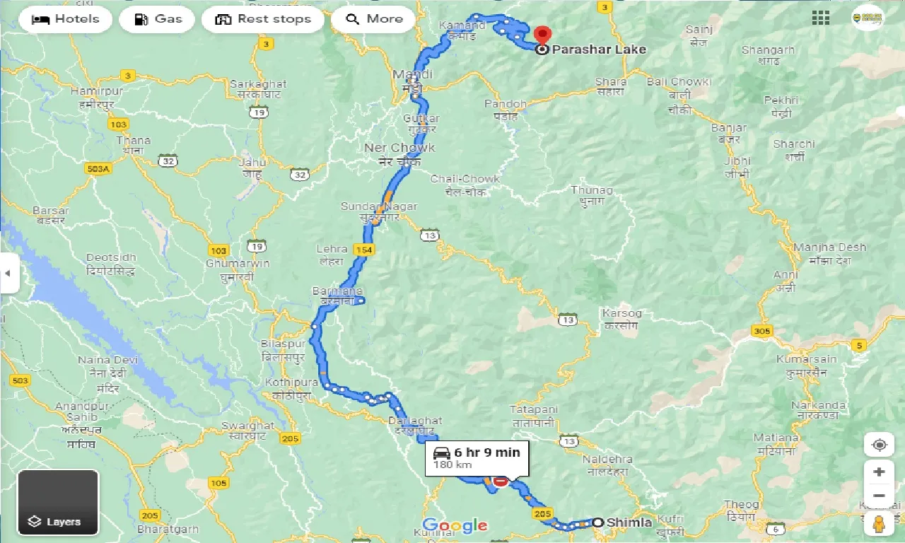shimla-to-prashar-lake-taxi